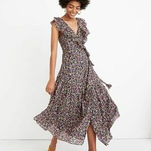 corset maxi dress floral Where I Found You Floral Corset Maxi Dress Size M Brown / M